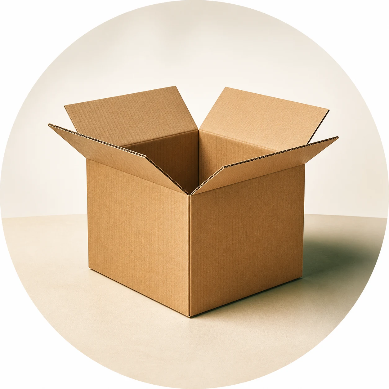 Open corrugated carton representing paper and packaging collaboration